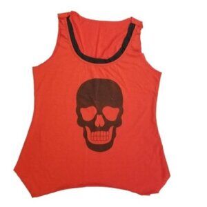 4/$25 Skull Red Summer DIY Tank Top